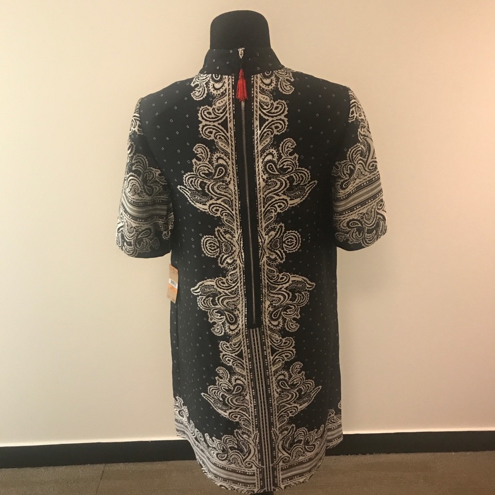 Rachel Roy Zippered Paisley Dress